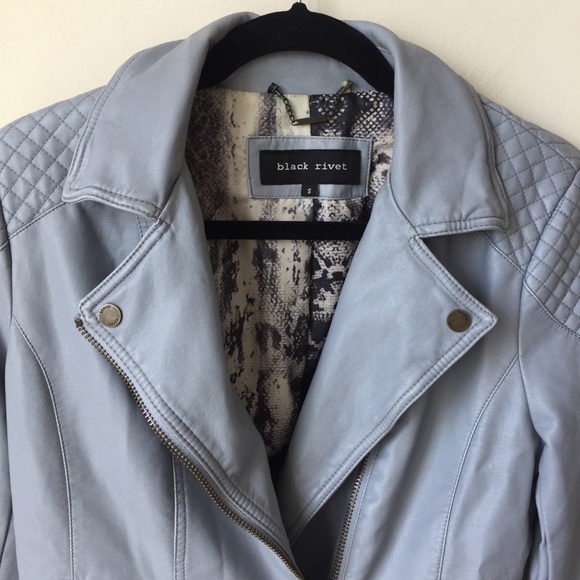 Gray Faux Leather jacket - Picture 2 of 7